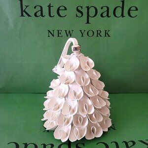 Kate Spade KM753 Other Meringue Smooth Leather Winter Pine 3D Tree Wristlet